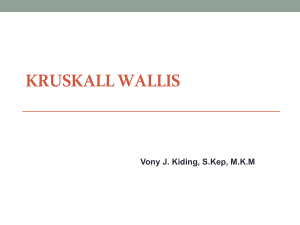 Kruskall Wallis