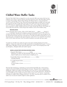 Chilled water buffer tank