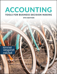 Accounting Tools for Business Decision Making, 8e By Paul Kimmel