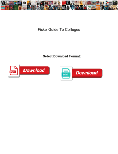 Fiske Guide To Colleges