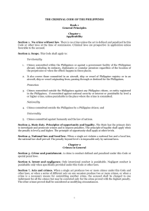 Criminal Code Book 1 (draft as of 12 March 2014)