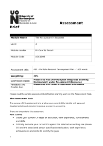 2223 AS1 â   Portfolio Personal Development Plan â   1600 words - Tagged-2