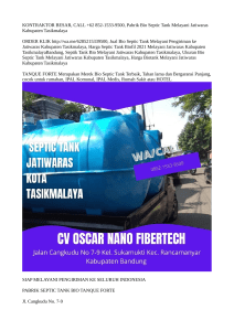 KONTRAKTOR BESAR, CALL +62 852-1533-9500, Pabrik Bio Septic Tank Melayani Jatiwaras Kabupaten Tasikmalaya