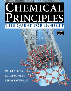 Chemical Principles The Quest for Insight, 7e Peter Atkins, Loretta Jones, Leroy Laverman