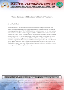 World Bank Case Study IIM Lucknow