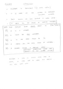 algebra intro