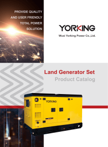 YORKING-Land Generator Set