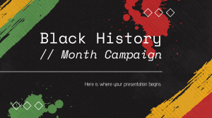 Black History Month Campaign by Slidesgo