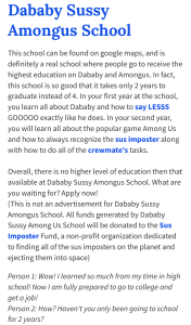Urban Dictionary Dababy Sussy Amongus School