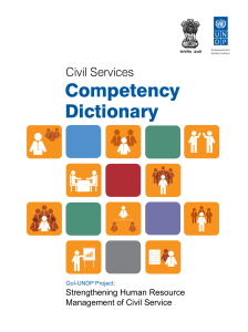 Competency Dictionary for the Civil Services