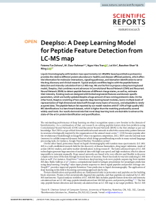 DeepIso A Deep Learning Model for Peptide Feature Detection from LC-MS map