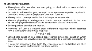 SPHA031-23 QM - Schrodinger Equation 2023