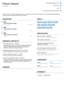 FINAL Faizan's Resume