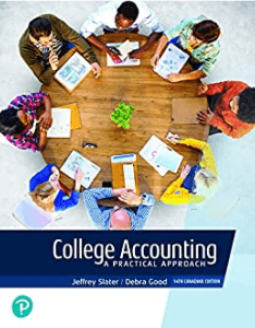 College Accounting A Practical Approach  (Canadian Edition) 14e Jeffrey Slater