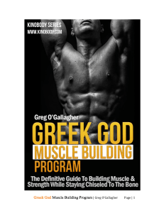 Greek god muscle building program