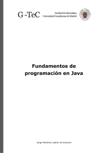 Fundamentos de programcion en Java