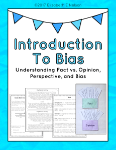 Fact vs Opinion, perspective, bias