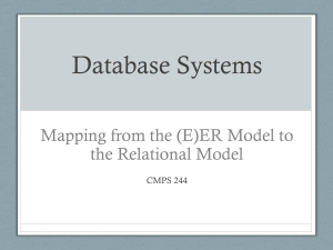 Lecture4-Mapping (E)ER to Relational