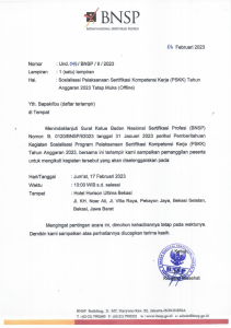 Und. Sosialisasi PSKK di Bekasi, 17 Feb 2023