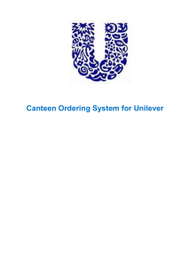 Canteen system Sample for Business Analyst