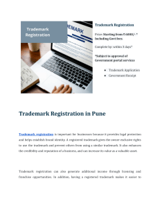 Trademark Registration Online in Pune | Startup Portal