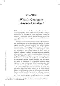 Social Media Marketing Second Edition Strategies i... ---- (Chapter 1 What Is Consumer-Generated Content )
