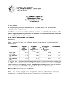 FPS Narrative Report Jan 2023 final copy Zamboanga City