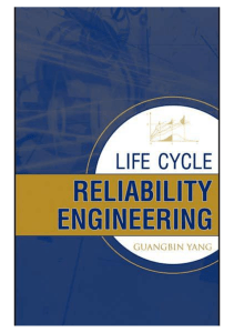 Life Cycle Reliability Engineering Textbook