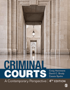 Criminal Courts, 4e Craig  Hemmens, David Brody,  Cassia Spohn