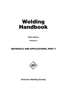 Welding Handbook Ninth Edition Volume 5