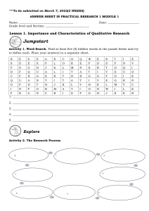 FOR MODULE 1