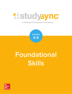Foundational Skills