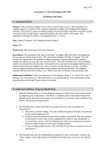 AMU1326 - Critical Reading Instructions