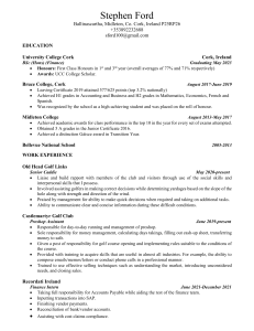 STEPHEN FORD CV