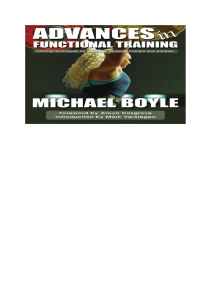 ADVANCES IN FUNCIONAL TRAINING by Michael Boyle