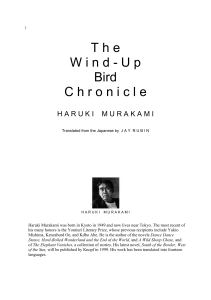 Haruki Murakami - The Wind-Up Bird Chronicle  -Vintage (1998)