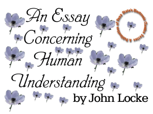 essay concerning human understanding