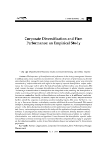 diversification performance