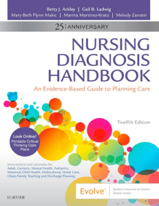 Nursing Diagnosis Handbook  An Evidence-Based Guide to Planning Care 12th ed