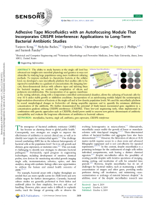 Adhesive Tape Microfluidics for long term bacterial studies
