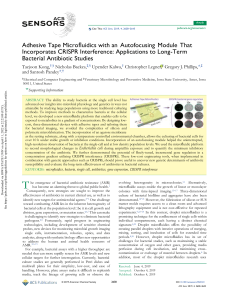Adhesive Tape Microfluidics with an Autofocusing Module That Incorporates CRISPR Interference: Applications to Long-Term Bacterial Antibiotic Studies