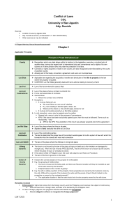 Conflict of Laws Reviewer