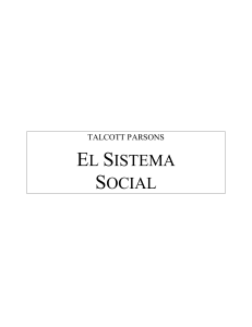7   PARSONS, Talcott, El Sistema Social (3)