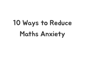 Maths Anxiety Printable Poster