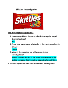 Skittles Investigation Questions