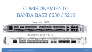 Comisionamiento Baseband BB6630 & BB5216  V2