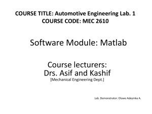 Matlab Manual
