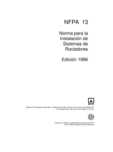 NFPA 13 Norma para la Instalacion de Sis