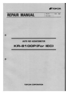 KR8100P Repair