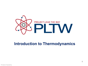 poe 133 IntroductionThermodynamics